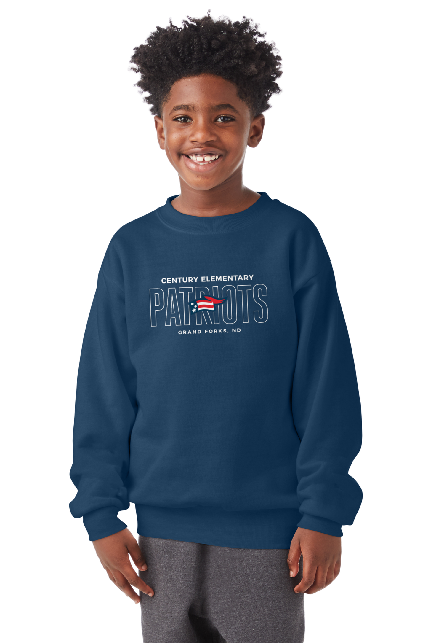 Century School Crewneck Sweatshirt (Navy)