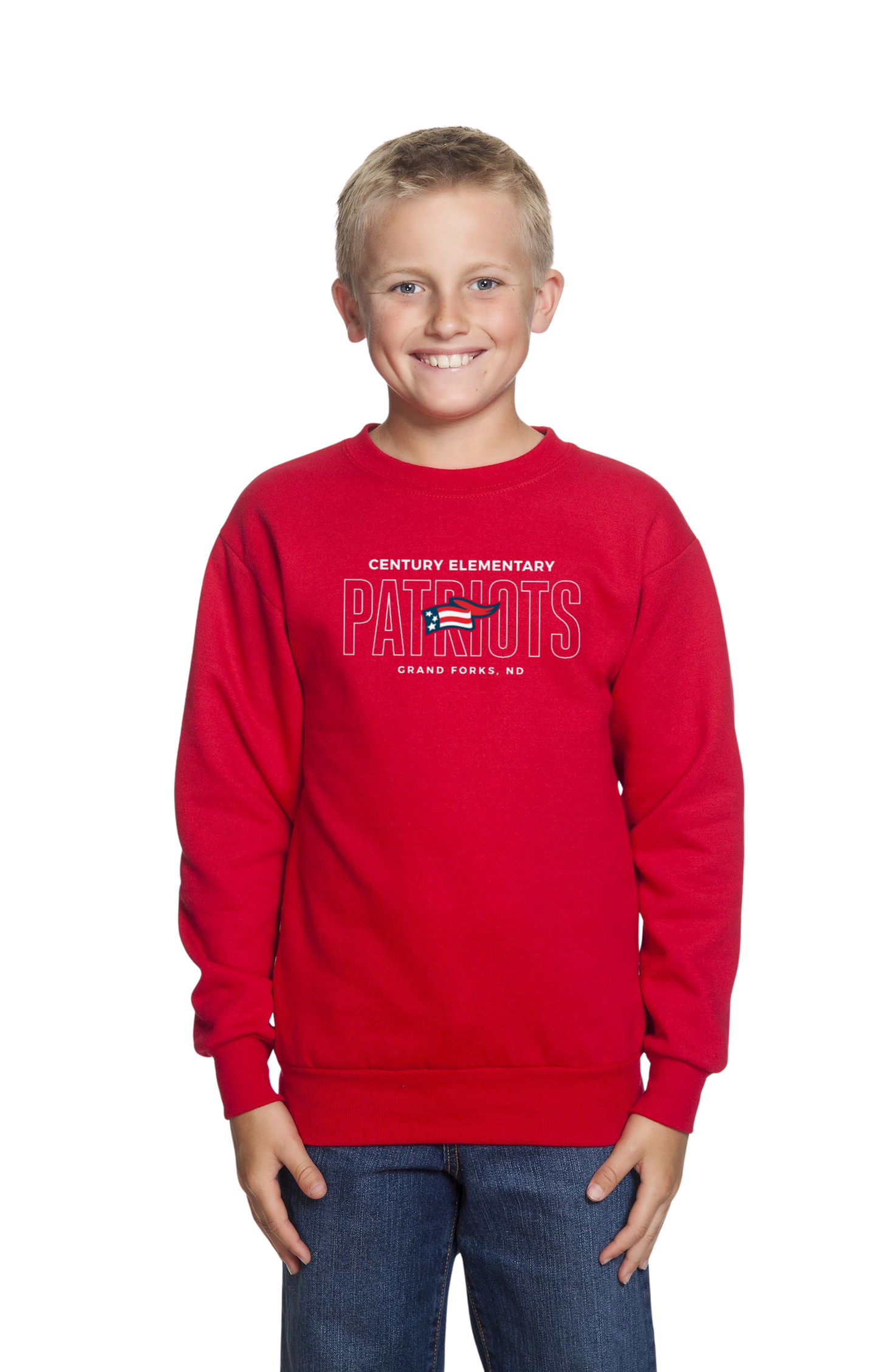 Century School Crewneck Sweatshirt (Red)