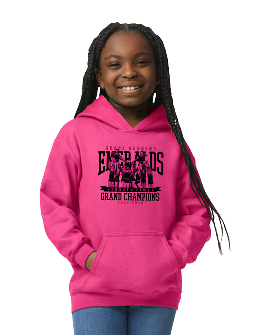 Emeralds - Three Time Grand Champions - Youth Pullover Hoodie