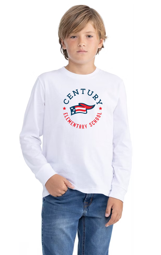 Century - Youth Longsleeve - White
