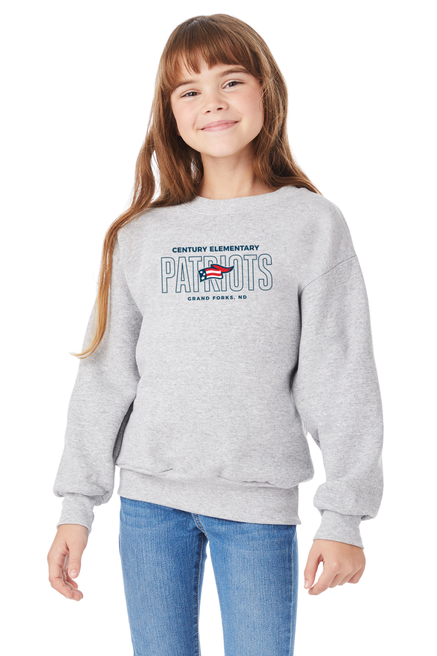 Century School Crewneck Sweatshirt (Gray)
