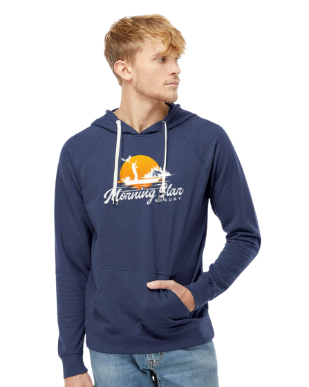 Morning Star Resort Unisex Lightweight Hooded Pullover