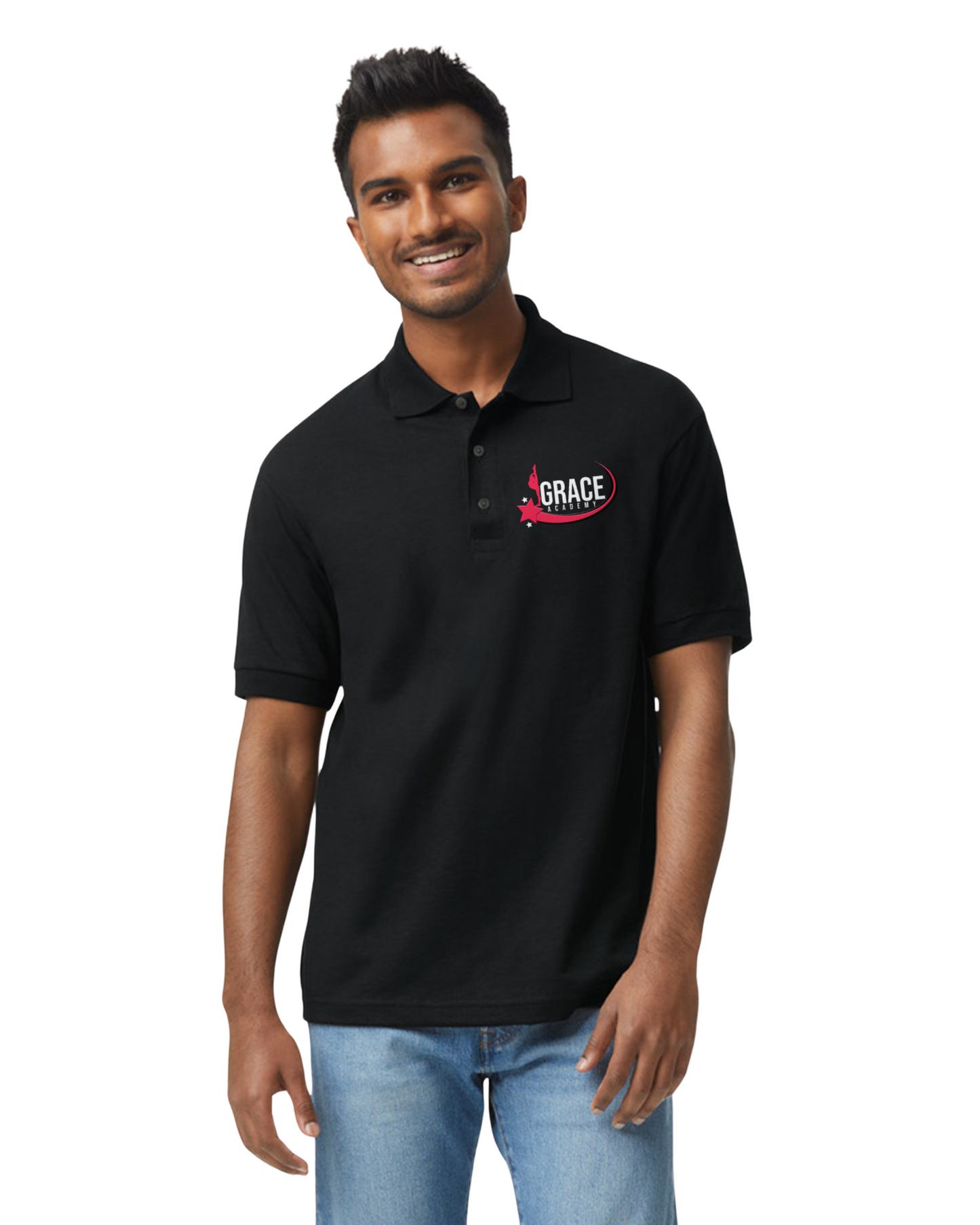 GA Mens Polo Shirt (Black)