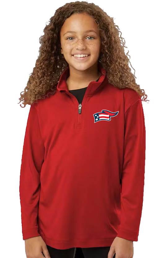 Century School Performance Quarter-zip (Red)