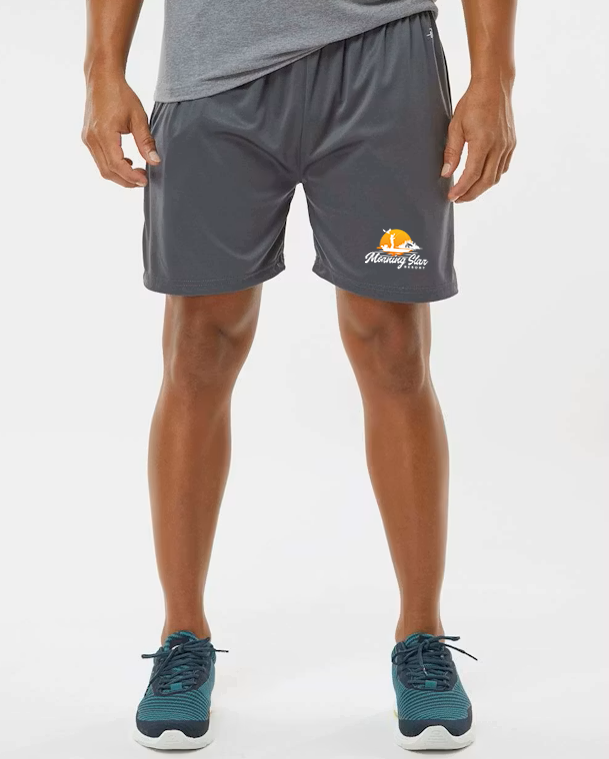 Morning Star Resort Unisex B-Core 5" Pocketed Shorts