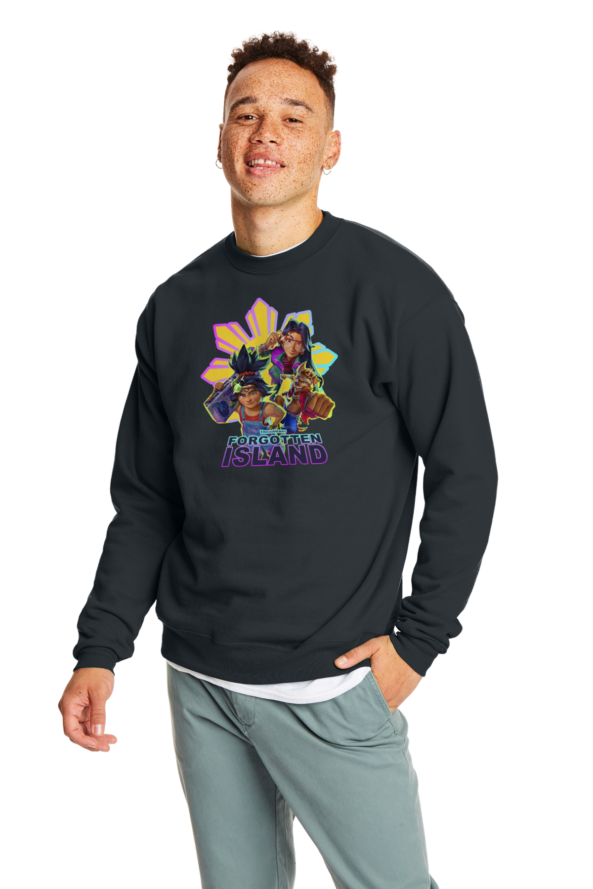 Forgotten Island Adult Crewneck (Black)