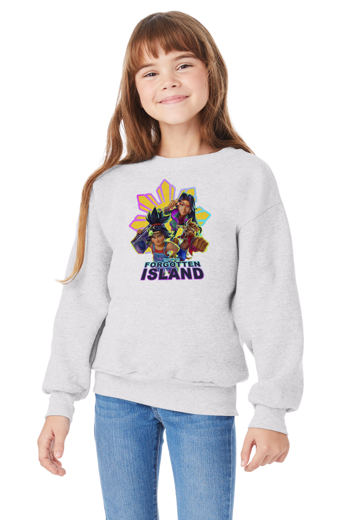 Forgotten Island Youth Crewneck (Heather Gray)