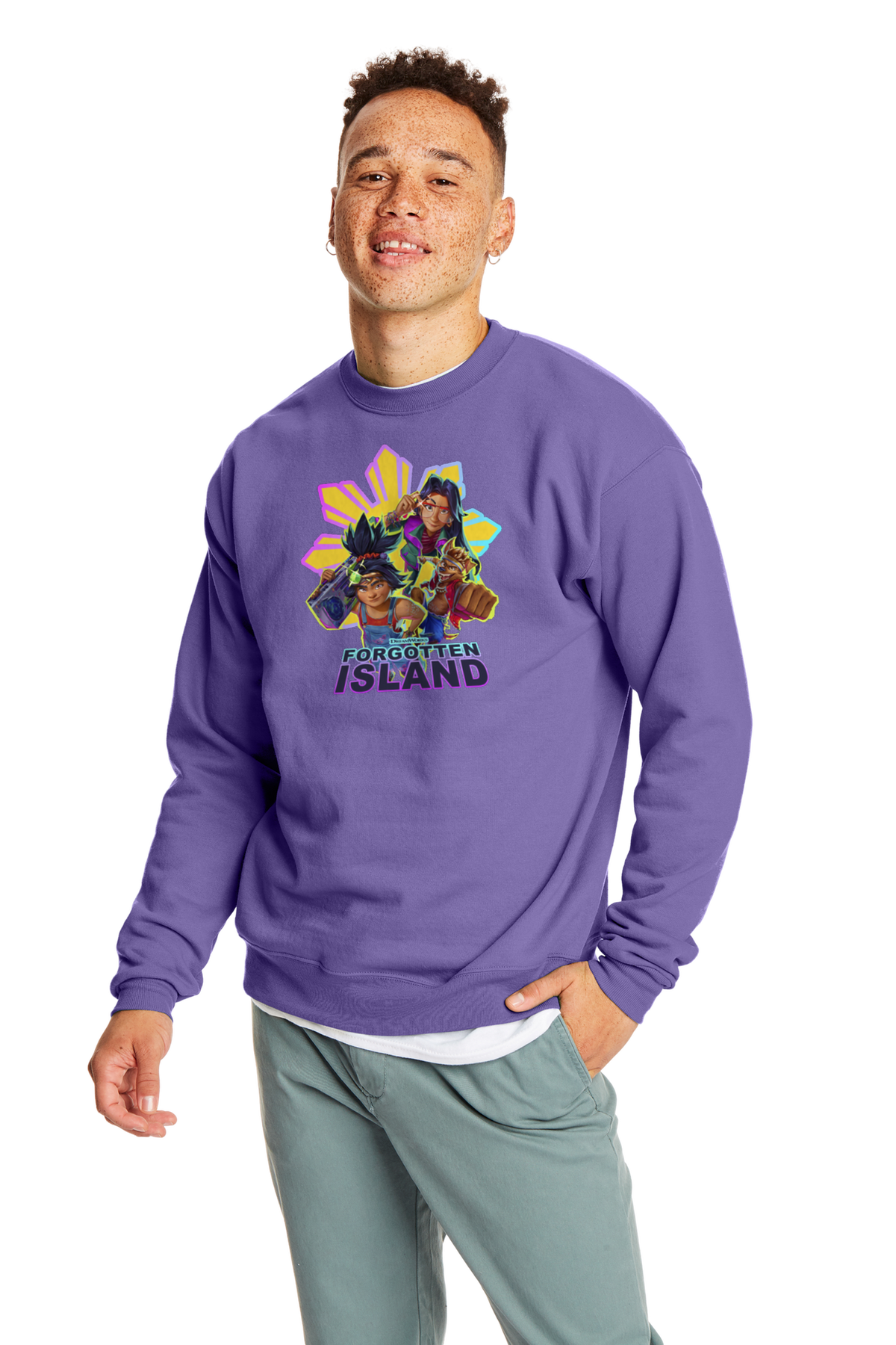 Forgotten Island Adult Crewneck (Purple)