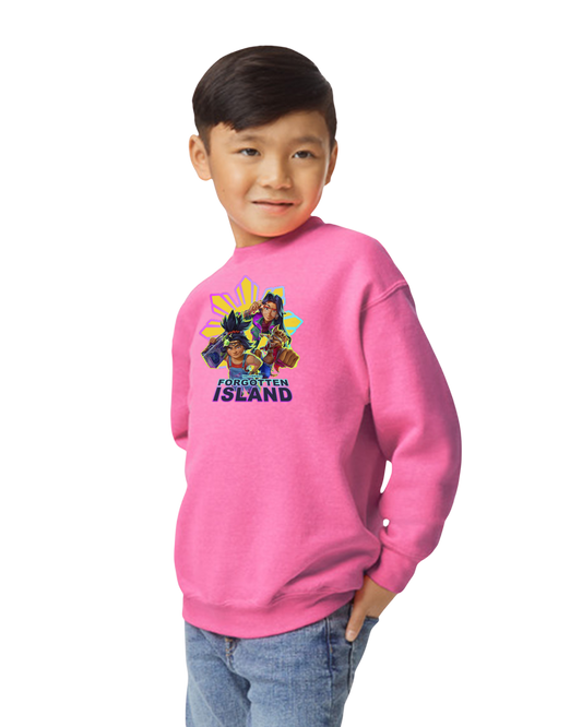 Forgotten Island Youth Crewneck (Pink)