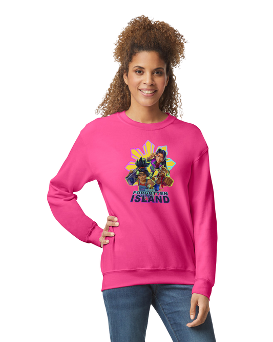 Forgotten Island Adult Crewneck (Pink)